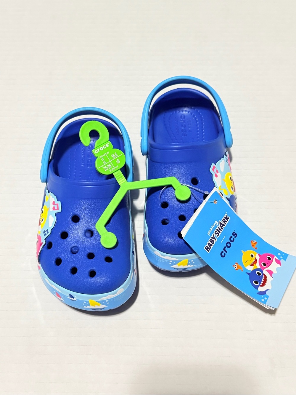 Crocs BabyShark Toddler Size 9 NEW